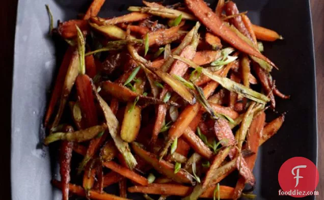 Red-Miso-Glazed Carrots