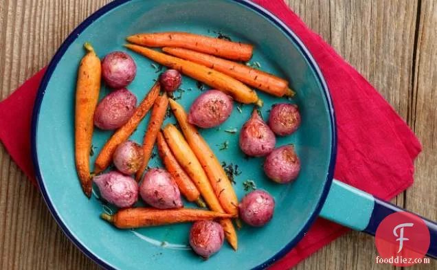 Roasted Radishes and Carrots