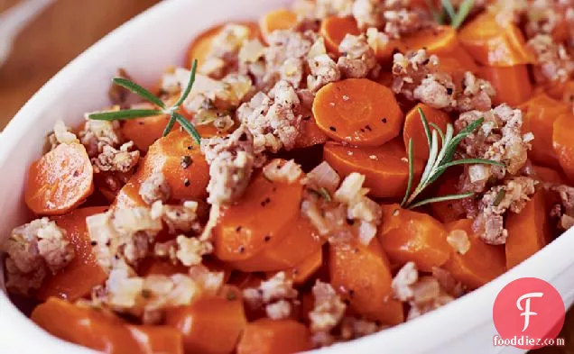 Carrots with Sausage and Rosemary