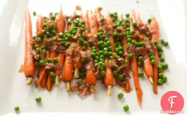Carrots With Peas And Pancetta