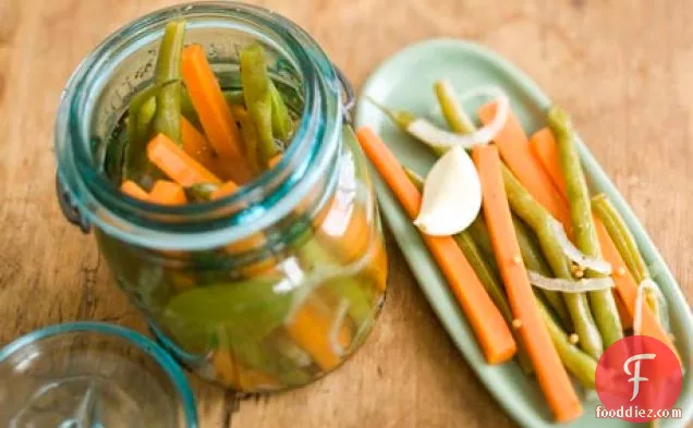Pickled Green Beans & Carrots