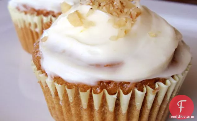 Carrot Cupcakes With Lemony Cream Cheese Frosting