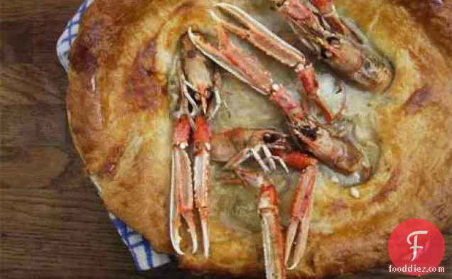 Stargazy Pie With Monkfish And Langoustine