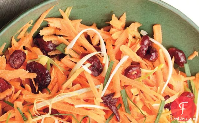 Carrot And Cranberry Salad With Fresh Ginger Dressing