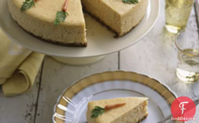 Carrot Cheesecake With Marzipan Carrots