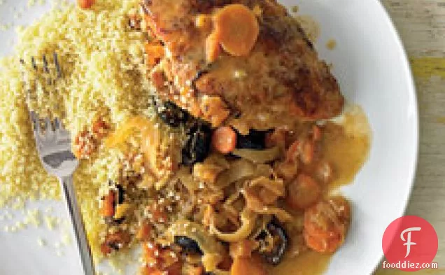 Chicken Breasts With Fennel, Carrots, And Couscous