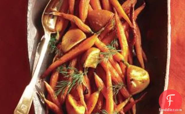 शहद गाजर और संतरे