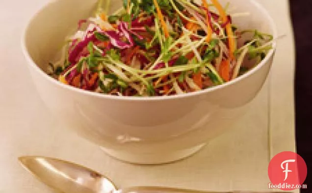 Crunchy Sprout And Daikon Salad With Mint