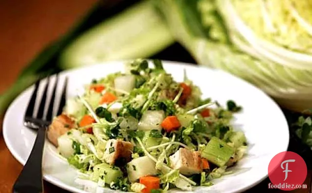 Daikon And Grilled Chicken Chopped Salad