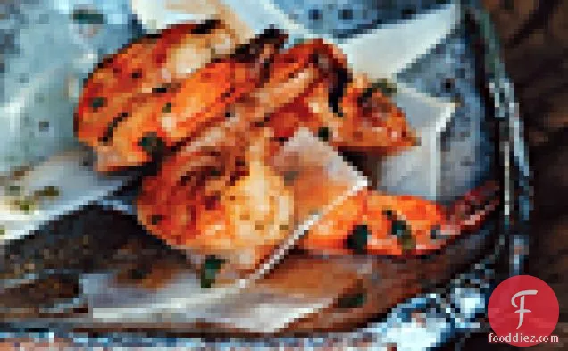 Shrimp and Daikon Salad with Ume-Shiso Dressing