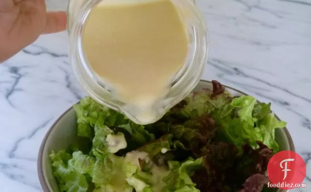 Mixed Greens With Creamy Miso-ginger Vinaigrette