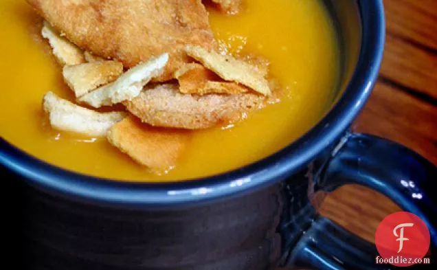 Sweet Potato Soup With Miso And Ginger