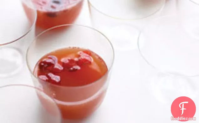 Apple Cider, Cranberry, And Ginger Punch
