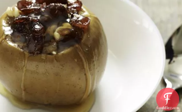 Walnut, Ginger And Cranberry Stuffed Apples