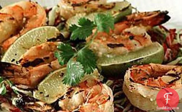 Barbecued Shrimp With Ginger And Lime