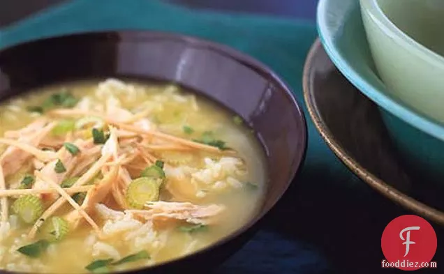 Chicken Soup with Jasmine Rice and Ginger