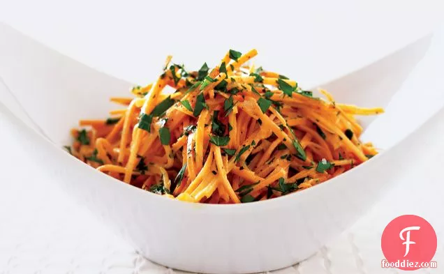 Marinated Carrot Salad with Ginger and Sesame Oil