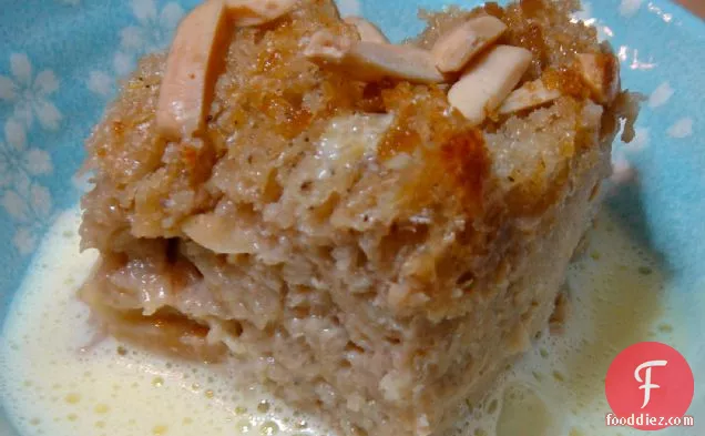 Chai Bread Pudding With Frothy Ginger Creme