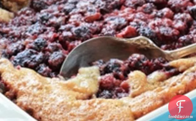Rocco Dispirito's Peach And Blueberry Cobbler With Ginger And C