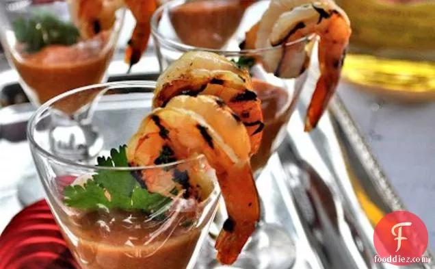 Boozy Barenjager Marinated Shrimp Cocktail