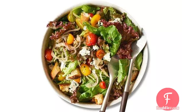 Green Salad with Warm Tomato Dressing