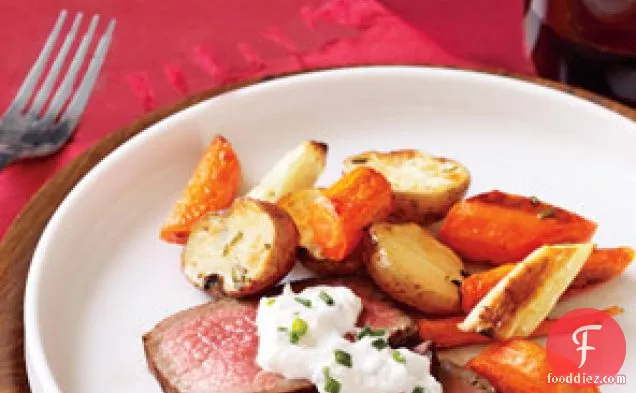 Rosemary Beef With Root Vegetables