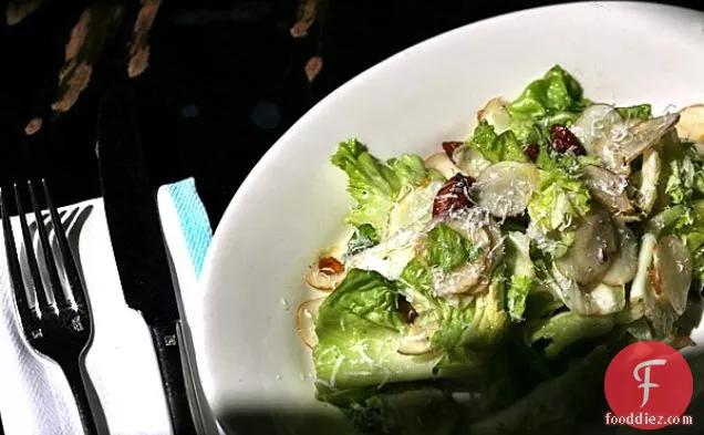 Escarole And Sunchoke Salad With Preserved Lemon And Smoked Alm