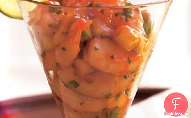 Grilled Shrimp Ceviche Cocktail