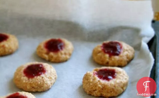 Sugar-free Thumbprint Jam Cookies
