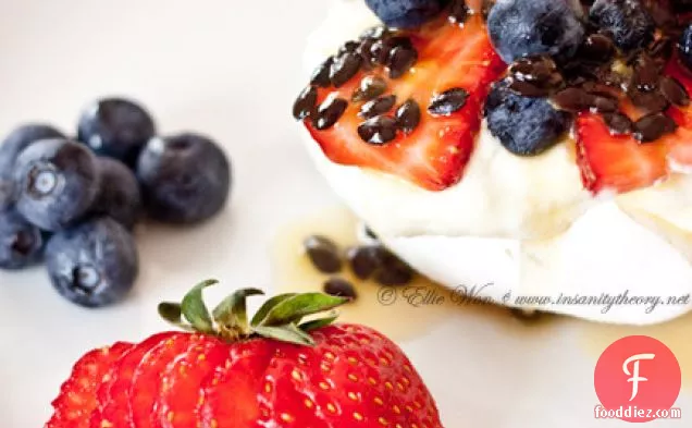 Pavlova With Yoghurt Cream And Summer Fruit