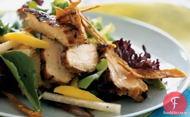Grilled Chicken, Mango, and Jicama Salad with Tequila-Lime Vinaigrette