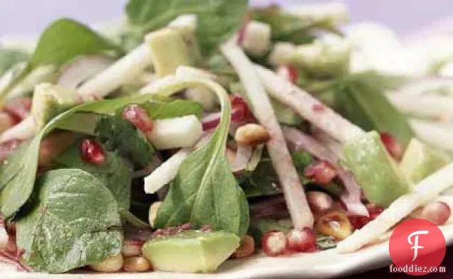Mexican Salad with Pomegranate-Lime Dressing
