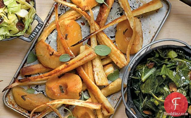 Roasted Apples and Parsnips