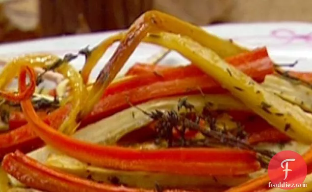 Roasted Carrots and Parsnips with Thyme