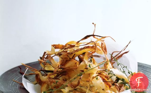 परमेसन और लेमन थाइम पार्सनिप स्ट्रिप्स