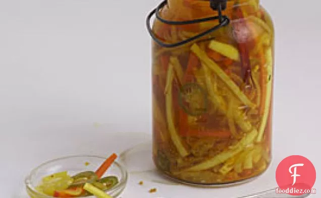 Parsnip And Carrot Pickles With Chiles
