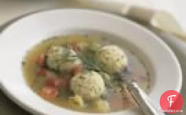 Chicken-vegetable Soup With Herbed Matzo Balls