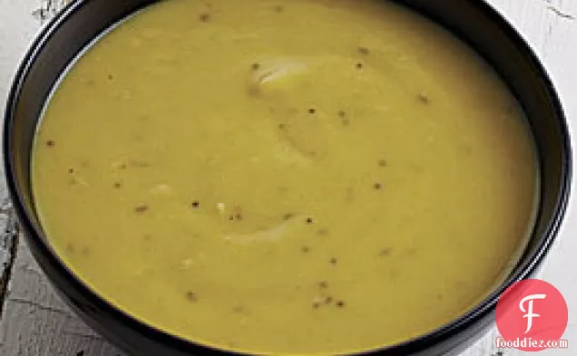 Parsnip And Leek Soup With Cumin And Mustard Seeds