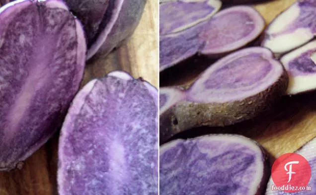 Roasted Chesapeake Blue Potatoes