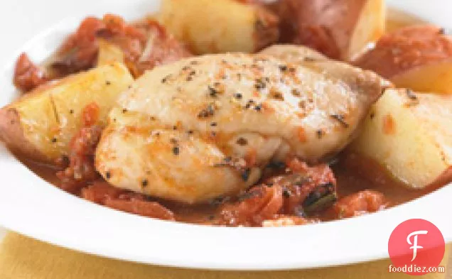 Tuscan Chicken And Potatoes