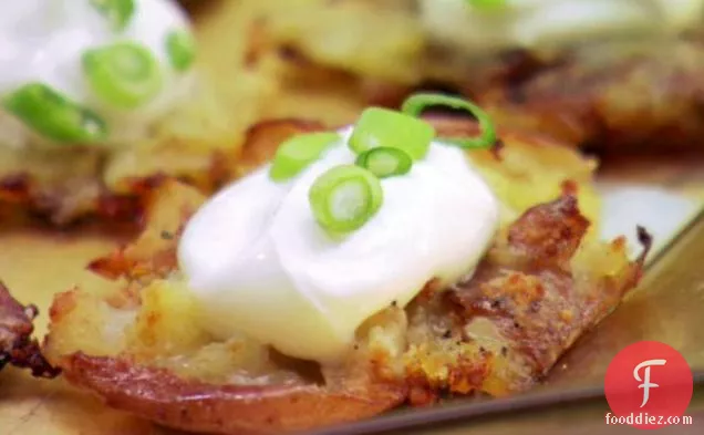 Roasted, Smashed and Loaded Potatoes