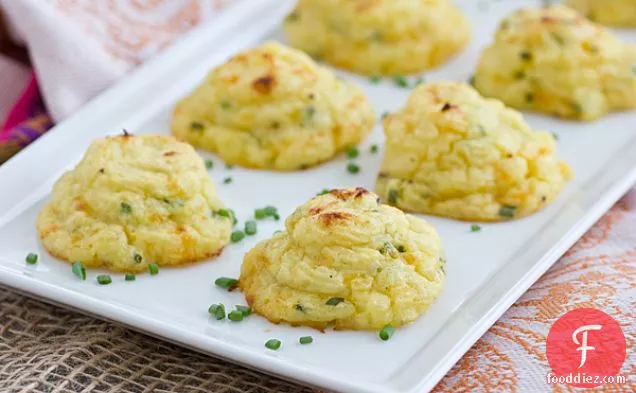 Trimmed-down Cheddar & Chive Duchess Potatoes