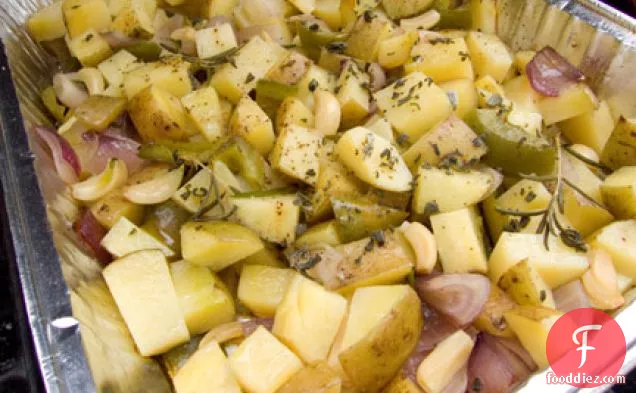 Grilled Potatoes With Garlic And Herbs