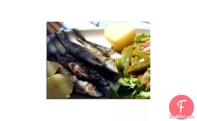 Grilled Sardines Portuguese Style