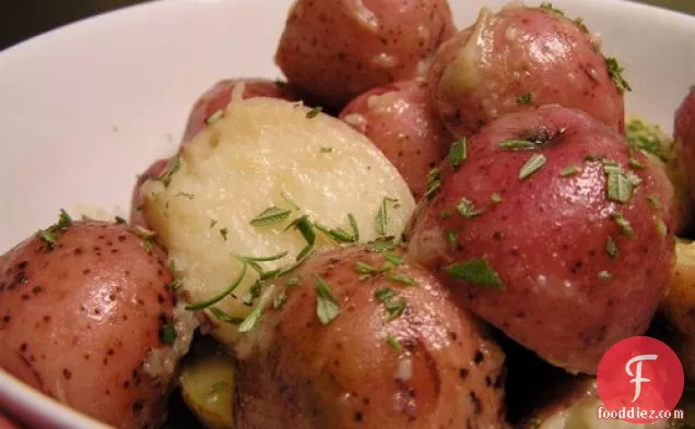 Dinner Tonight: Braised Potatoes with Garlic