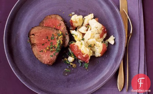 Beef with Parmesan Potatoes