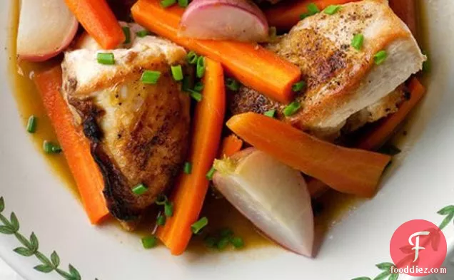Braised Chicken With Spring Vegetables