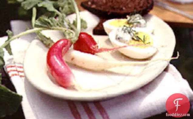 Hard-cooked Eggs With Herb Mayonnaise