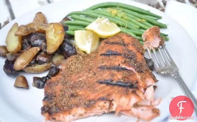 Spice Rubbed Grilled Salmon