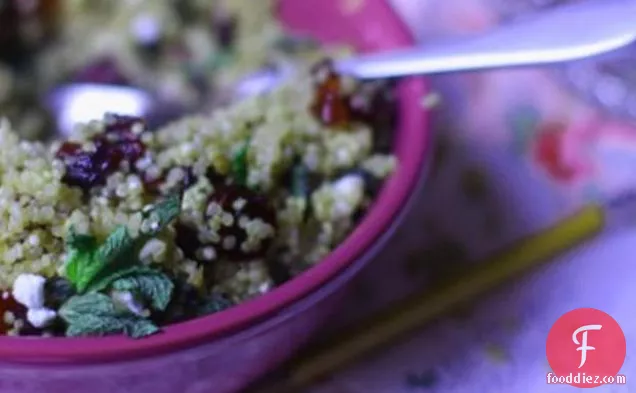 Sexy Mint And Cranberry Quinoa Salad